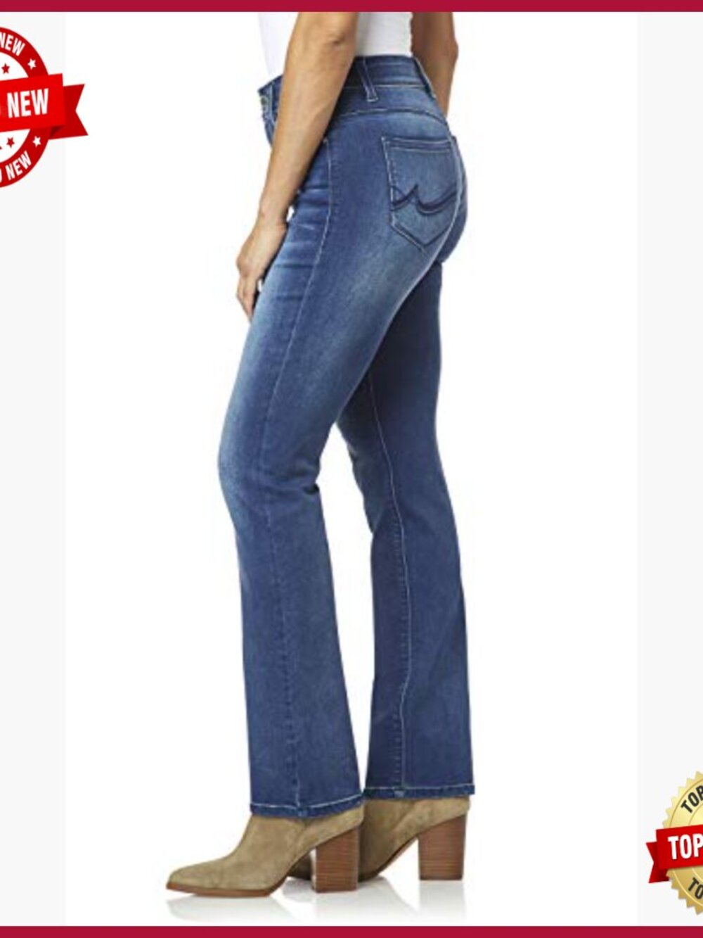Sculpting Bootcut Jeans with Stretch Denim, Figure Enhancing Fit - Picture 3 of 7